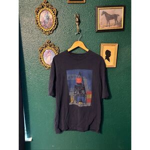 Duluth Trading Co Mens Blue “Port Of Duluth” Long Tail Cotton Tee Sz Medium